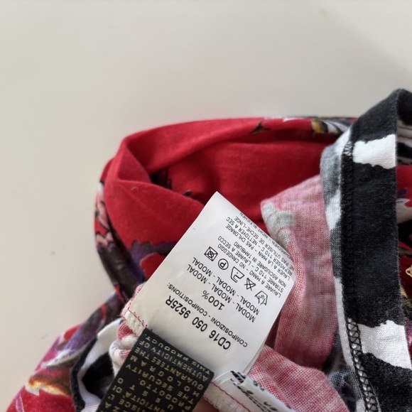 Roberto Cavalli CLASS *Vintage* Sweater Long Sleeve Red Floral Sz 8 US Authentic - Picture 13 of 14